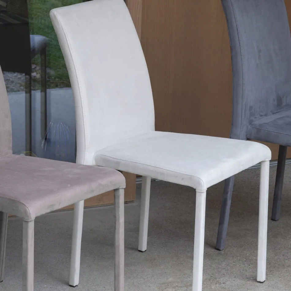 Karrige ngrënieje metalike e mbuluar me ngjyrë Econabuk, 4 copë - Anita Viadurini