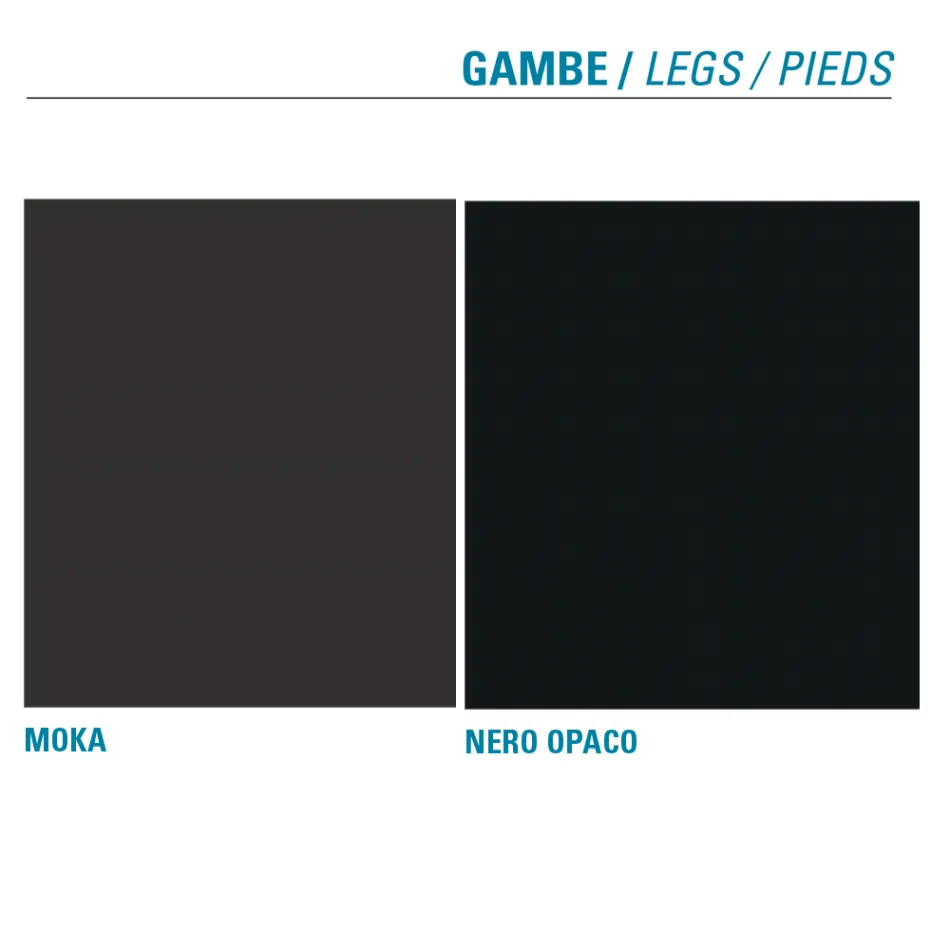 Karrige ngrënieje metalike e mbuluar me mikrofibër Prodhuar në Itali - Suzanne Viadurini