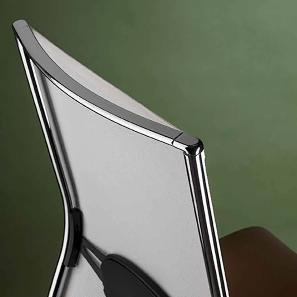 Karrige Ergonomic Swivel Office Desk me Rrota dhe Mbështetëse Krahësh - Gimiglia Viadurini