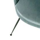 Karrige e dhomës së ndenjes me sedilje në pëlhurë mikrofibër me ngjyra të ndryshme - dru sandali Viadurini