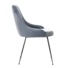 Karrige e dhomës së ndenjes me sedilje në pëlhurë mikrofibër me ngjyra të ndryshme - dru sandali Viadurini