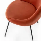 Karrige e dhomës së ndenjes me sedilje në pëlhurë mikrofibër me ngjyra të ndryshme - dru sandali Viadurini