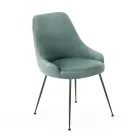 Karrige e dhomës së ndenjes me sedilje në pëlhurë mikrofibër me ngjyra të ndryshme - dru sandali Viadurini