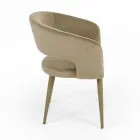 Karrige e dhomës së ndenjes me mbulim me litar sediljeje kadife Prodhuar në Itali - Savignano Viadurini