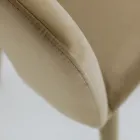 Karrige e dhomës së ndenjes me mbulim me litar sediljeje kadife Prodhuar në Itali - Savignano Viadurini