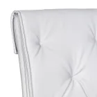 Karrige e dhomës së ndenjes me strukturë dhe sedilje prej lëkure artificiale Made in Italy - Grogu Viadurini