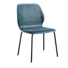 Karrige e dhomës së ndenjes me dizajn modern elegant në ngjyrë kadife - Scarat Viadurini