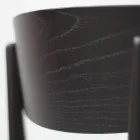 Karrige e dhomës së ndenjes në dru hiri Prodhuar në Itali - Eryn Viadurini