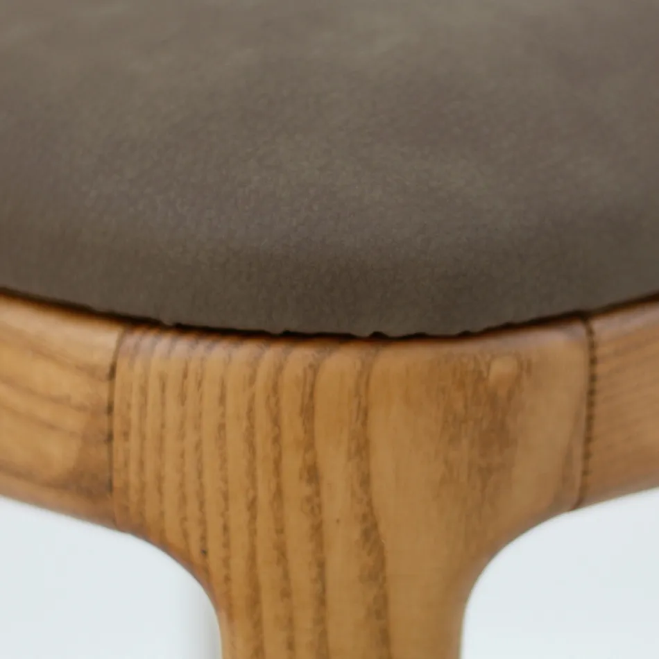 Karrige e dhomës së ndenjes në dru hiri të njollosur Prodhuar në Itali - Lyanne Viadurini