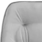 Karrige e dhomës së ndenjes në sedilje prej druri të lakuar dhe kadife Prodhuar në Itali - Attendo Viadurini