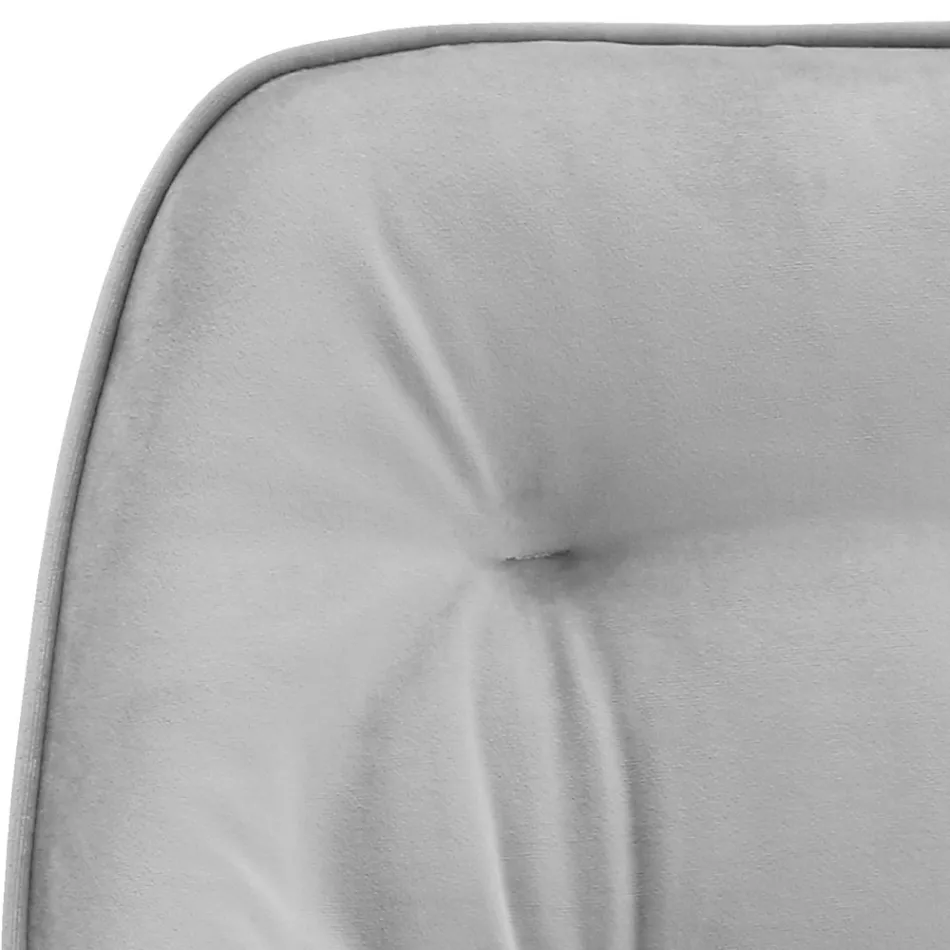 Karrige e dhomës së ndenjes në sedilje prej druri të lakuar dhe kadife Prodhuar në Itali - Attendo Viadurini