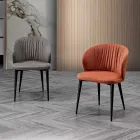 Karrige e dhomës së ndenjes me pëlhurë dhe hi me dizajn elegant - Reginaldo Viadurini