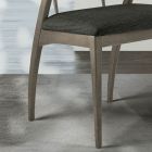 Karrige e dhomës së ndenjes me pëlhurë dhe dru të fortë ahu Prodhuar në Itali - Rein Viadurini