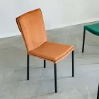 Karrige e dhomës së ndenjes në strukturë rezistente ndaj njollave dhe kadife dhe të zezë - Haroon Viadurini