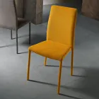 Karrige e dhomës së ndenjes tërësisht e veshur me susta në Pëlhurë Made in Italy - Lorelai Viadurini