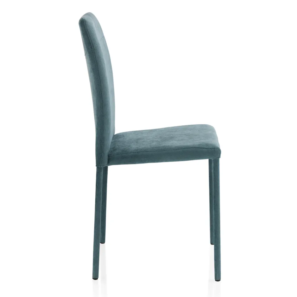 Karrige e dhomës së ndenjes tërësisht e veshur me susta në Pëlhurë Made in Italy - Lorelai Viadurini