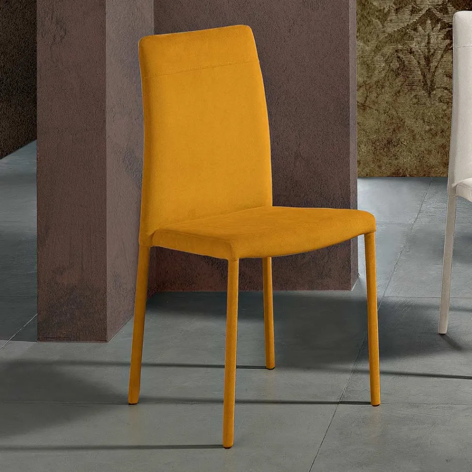 Karrige e dhomës së ndenjes tërësisht e veshur me susta në Pëlhurë Made in Italy - Lorelai Viadurini