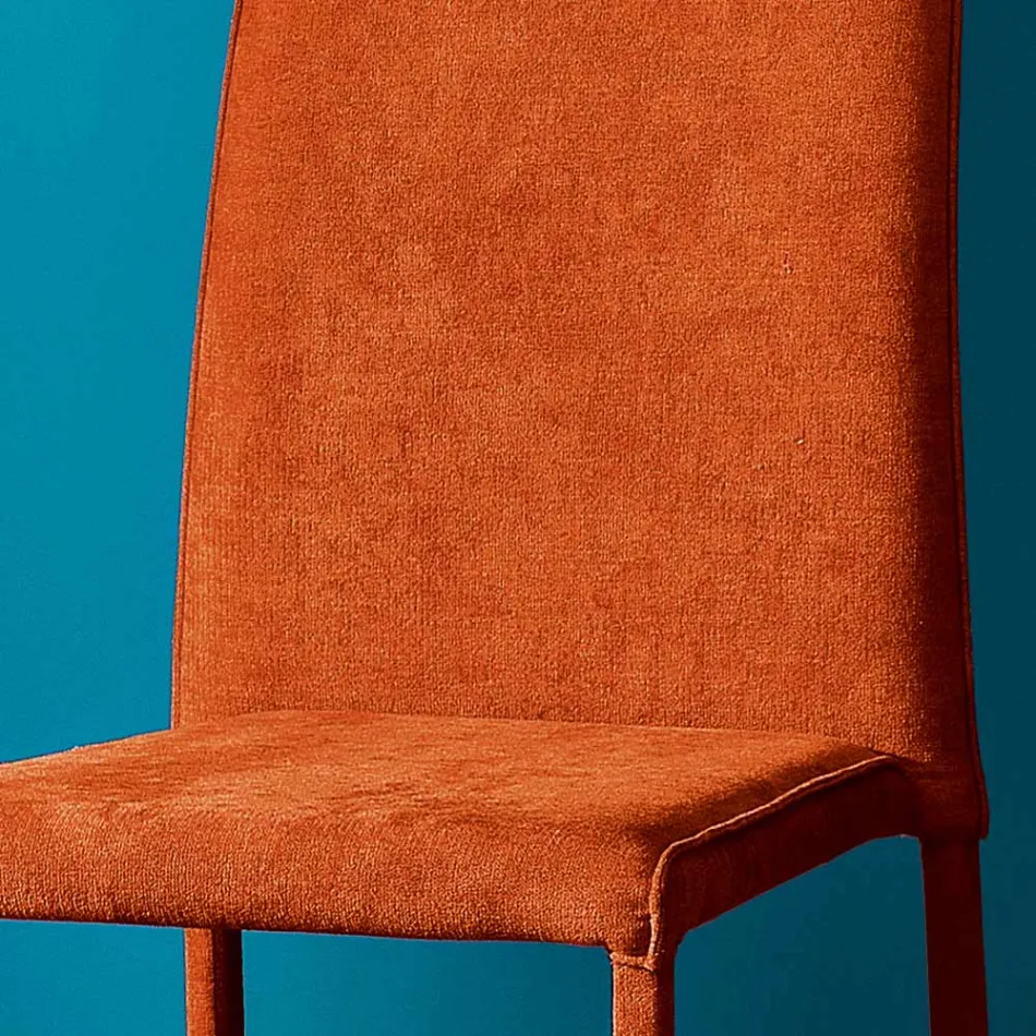 Karrige e dhomës së ndenjes tërësisht e veshur me susta në pëlhurë Made in Italy - Rosetta Viadurini