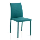 Karrige e dhomës së ndenjes tërësisht e veshur me susta në pëlhurë Made in Italy - Rosetta Viadurini