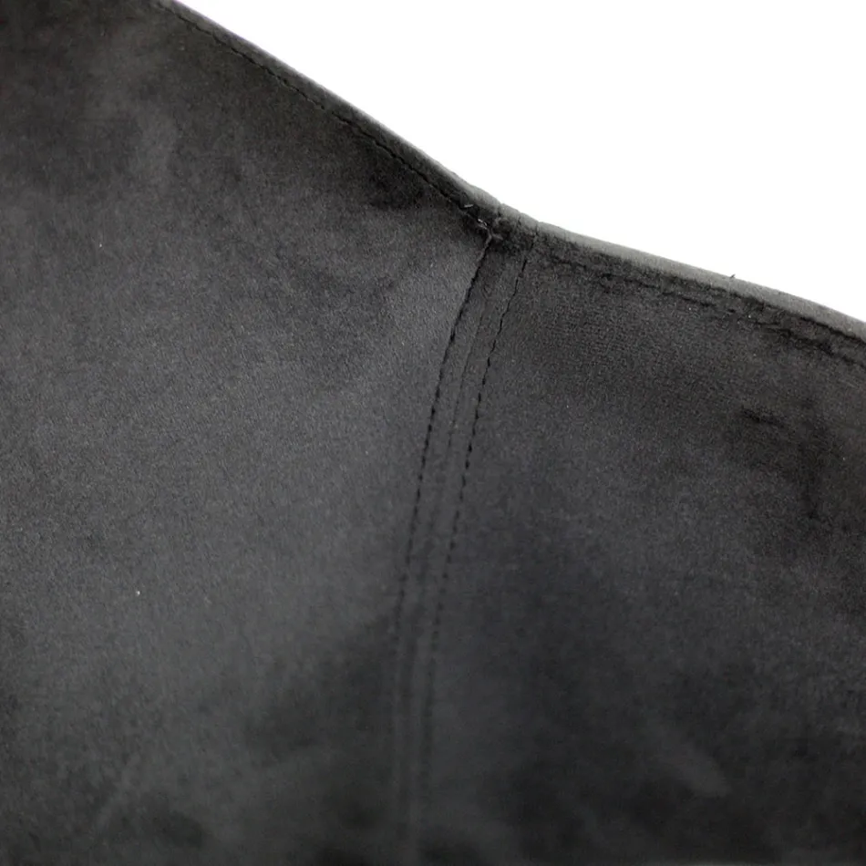 Karrige e dhomës së ndenjes E bërë prej çeliku dhe kadife Prodhuar në Itali - Foggia Viadurini