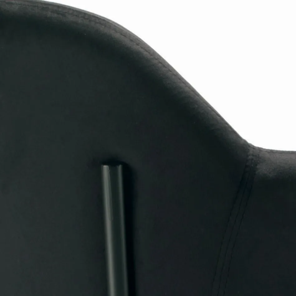 Karrige e dhomës së ndenjes E bërë prej çeliku dhe kadife Prodhuar në Itali - Foggia Viadurini