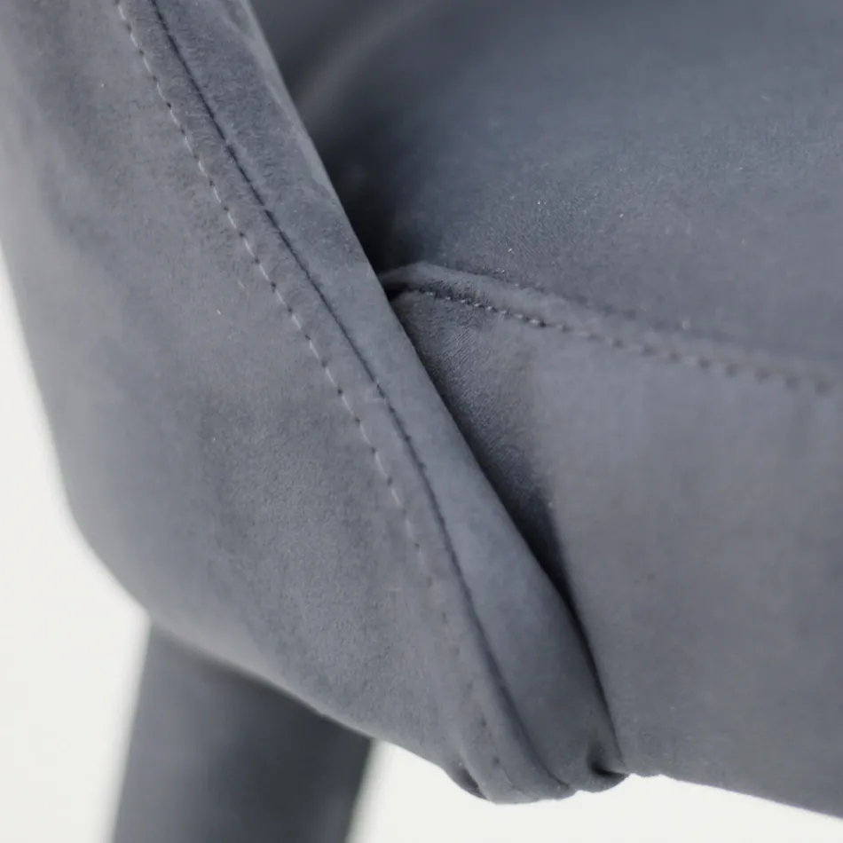 Karrige e dhomës së ndenjes e veshur me Teknofibra Made in Italy - Stinco Viadurini