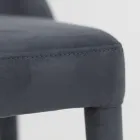 Karrige e dhomës së ndenjes e veshur me Teknofibra Made in Italy - Stinco Viadurini