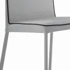 Karrige e dhomës së ndenjes me susta dhe këmbë me llak Prodhuar në Itali - Catania Viadurini