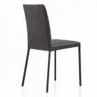 Karrige e dhomës së ndenjes me susta dhe këmbë me llak Prodhuar në Itali - Catania Viadurini