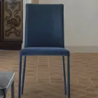 Karrige e dhomës së ndenjes me susta dhe këmbë me llak Prodhuar në Itali - Catania Viadurini