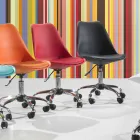 Karrige zyre me ngritës gazi në polipropilen dhe metal me ngjyra - Loredana Viadurini