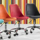 Karrige zyre me ngritës gazi në polipropilen dhe metal me ngjyra - Loredana Viadurini