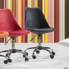 Karrige zyre me ngritës gazi në polipropilen dhe metal me ngjyra - Loredana Viadurini