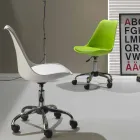 Karrige zyre me ngritës gazi në polipropilen dhe metal me ngjyra - Loredana Viadurini