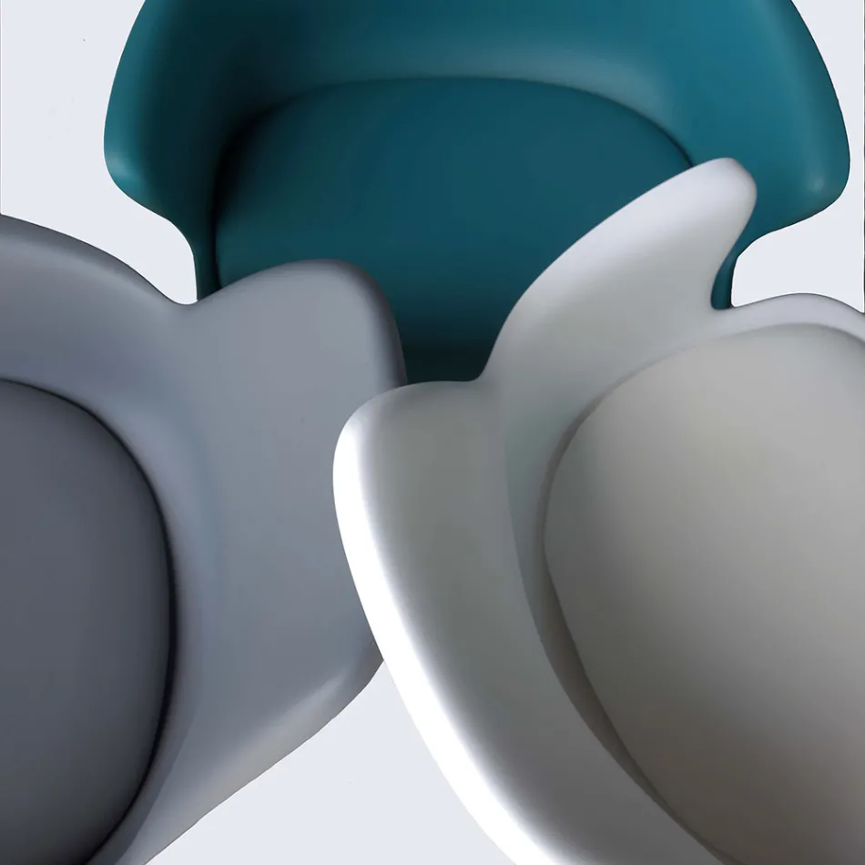 Karrige zyre me rrota, mbështetëse krahësh dhe sedilje të rregullueshme në lartësi - Iuri Viadurini