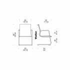 Karrige zyre ergonomike me sajë me mbështetëse krahësh të prodhuara në Itali - Filanna Viadurini