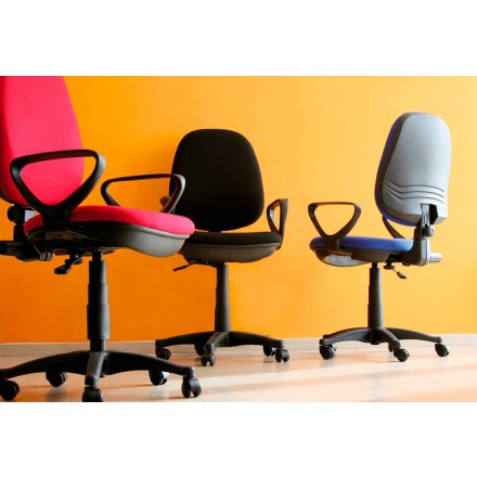 Karrige zyre me kthesë ergonomike me krahë pëlhure - Concetta Viadurini