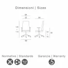 Karrige zyre në dru ahu të veshur me lule Debora të llojit lope Viadurini