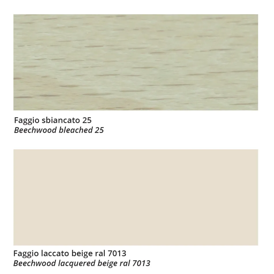 Karrige e cilësisë së lartë prej druri dhe lëkure ahu Prodhuar në Itali, 2 copë - Nora Viadurini