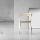 Karrige me cilësi të lartë në dru hiri Prodhuar në Itali, 2 copë - Oslo Viadurini