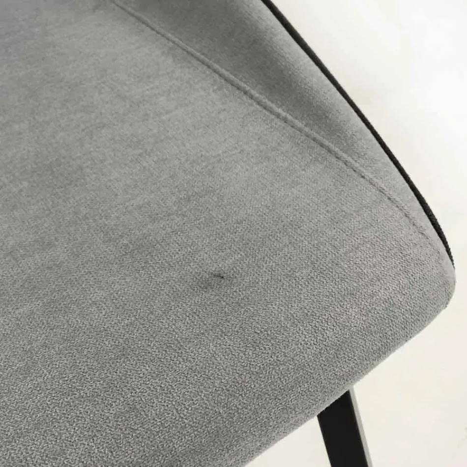 Karrige dizenjimi në pëlhurë me këmbë katrore prodhuar në Itali, 4 copë - Oriella Viadurini