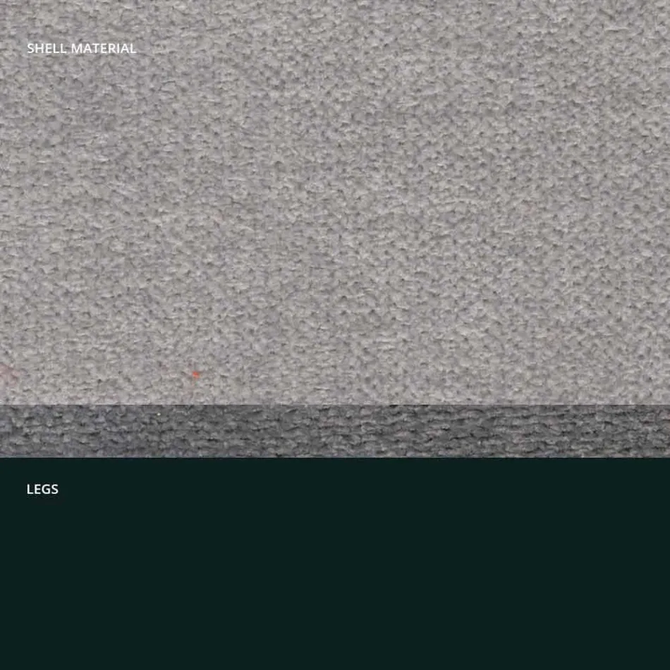 Karrige dizenjimi në pëlhurë me këmbë katrore prodhuar në Itali, 4 copë - Oriella Viadurini