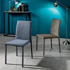 Karrige e dhomës së ngrënies prej pëlhure projektuese e prodhuar në Itali, Conny Viadurini