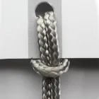 Karrige luksoze me mbështetëse krahësh në ahu dhe litar të zbardhur Prodhuar në Itali - Nora Viadurini