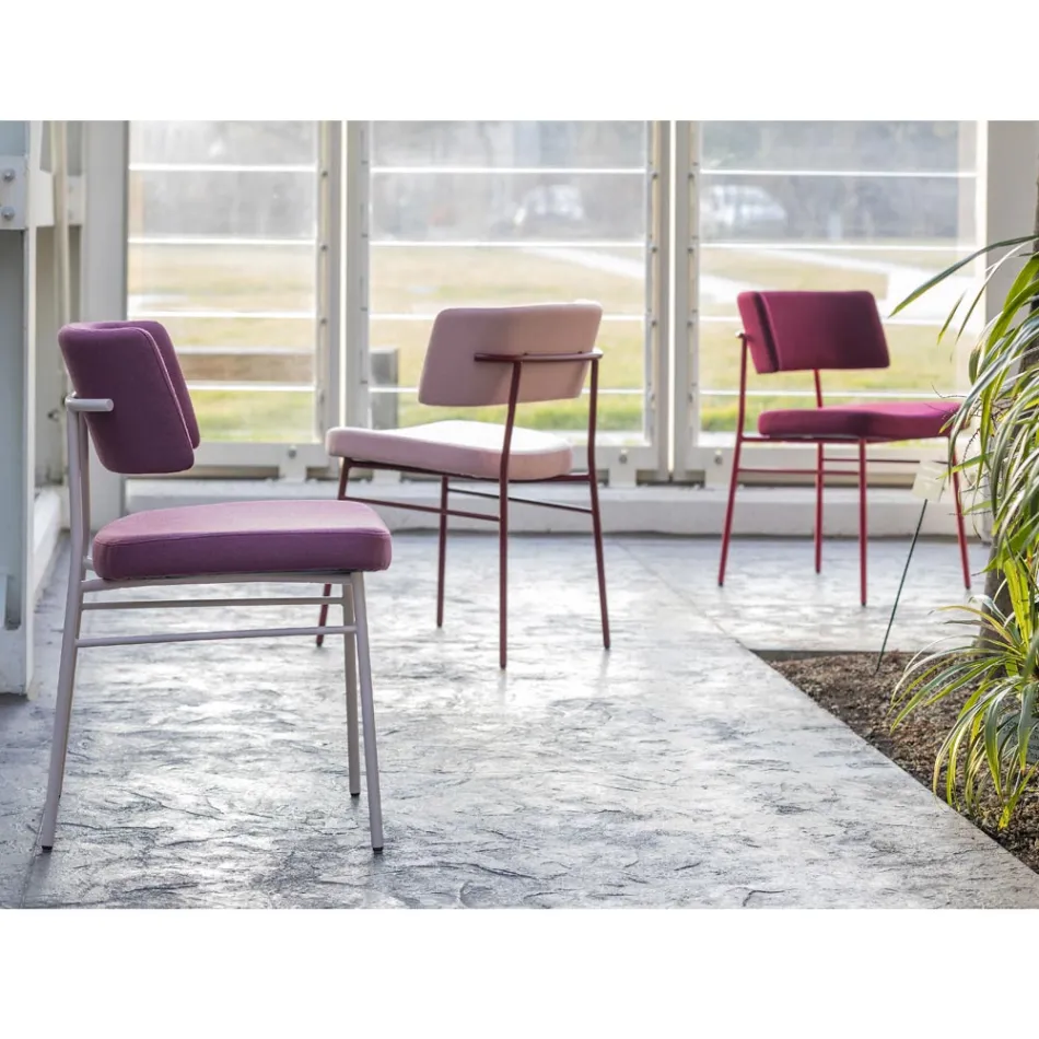 Karrige pëlhure luksoze me bazë metalike Prodhuar në Itali, 2 Copë - Alaska Viadurini