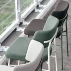 Karrige pëlhure luksoze me bazë metalike Prodhuar në Itali, 2 Copë - Alaska Viadurini