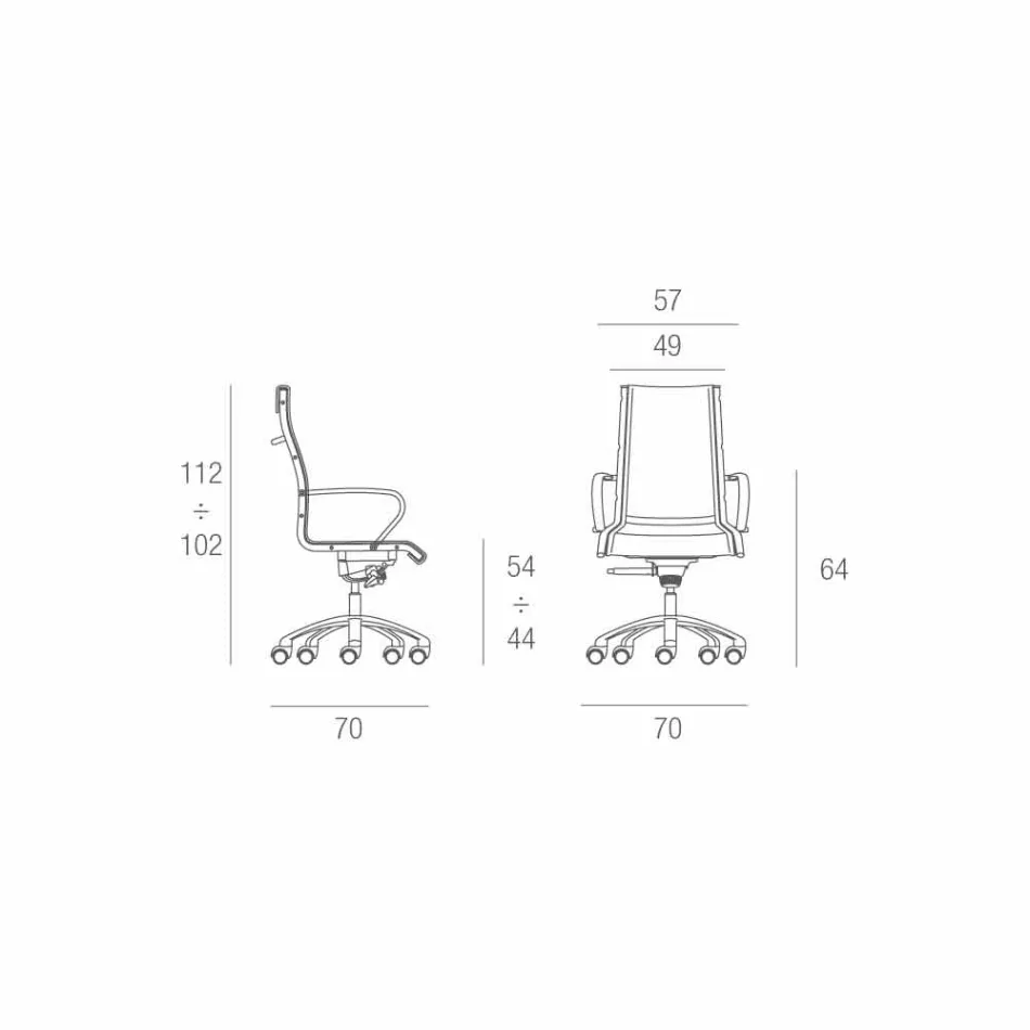 Karrige ekzekutive e projektimit e prodhuar në Itali në rrjetin Agata Viadurini