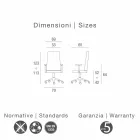 Karrige ekzekutive në lëkurën e ahut Ada Angelo Pinaffo & Gorgi Viadurini