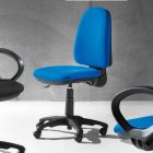 Karrige zyre moderne e kthyeshme ergonomike në lëkurë ose pëlhurë Faux - Calogera Viadurini