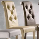 Karrige me dizajn të veshur me susta, me përpunim Capitonnè - Diana Viadurini